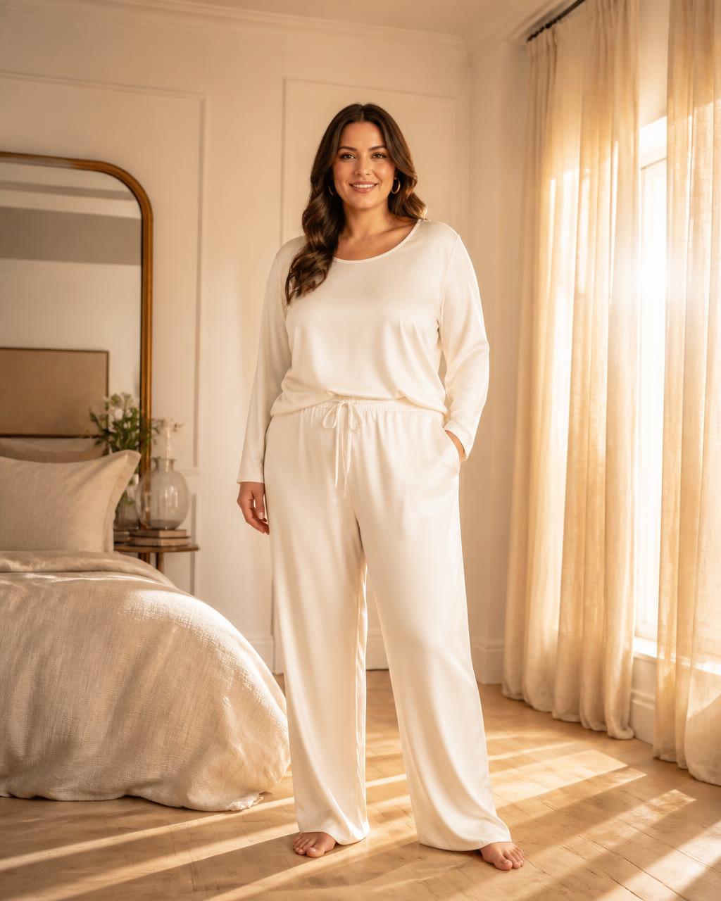 Le Set Aurore — Silk-touch set, cut for a soft belly